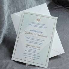 Simple Style Invitation Wedding Card Customized Greeting Card with Envelope 